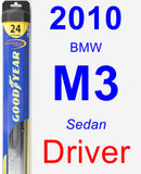 Driver Wiper Blade for 2010 BMW M3 - Hybrid