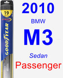 Passenger Wiper Blade for 2010 BMW M3 - Hybrid