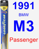 Passenger Wiper Blade for 1991 BMW M3 - Hybrid