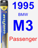 Passenger Wiper Blade for 1995 BMW M3 - Hybrid