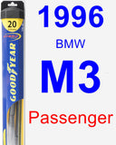 Passenger Wiper Blade for 1996 BMW M3 - Hybrid