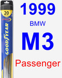 Passenger Wiper Blade for 1999 BMW M3 - Hybrid