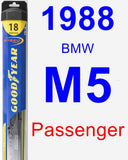 Passenger Wiper Blade for 1988 BMW M5 - Hybrid