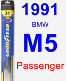 Passenger Wiper Blade for 1991 BMW M5 - Hybrid