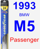 Passenger Wiper Blade for 1993 BMW M5 - Hybrid