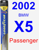Passenger Wiper Blade for 2002 BMW X5 - Hybrid