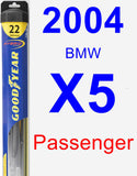 Passenger Wiper Blade for 2004 BMW X5 - Hybrid