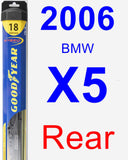 Rear Wiper Blade for 2006 BMW X5 - Hybrid