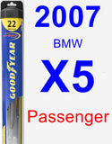 Passenger Wiper Blade for 2007 BMW X5 - Hybrid