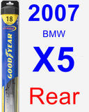 Rear Wiper Blade for 2007 BMW X5 - Hybrid