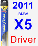 Driver Wiper Blade for 2011 BMW X5 - Hybrid