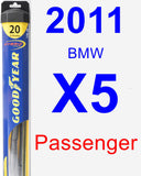 Passenger Wiper Blade for 2011 BMW X5 - Hybrid