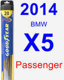 Passenger Wiper Blade for 2014 BMW X5 - Hybrid