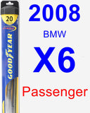 Passenger Wiper Blade for 2008 BMW X6 - Hybrid