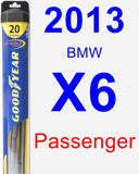 Passenger Wiper Blade for 2013 BMW X6 - Hybrid