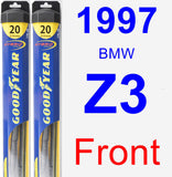 Front Wiper Blade Pack for 1997 BMW Z3 - Hybrid