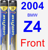Front Wiper Blade Pack for 2004 BMW Z4 - Hybrid