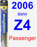 Passenger Wiper Blade for 2006 BMW Z4 - Hybrid