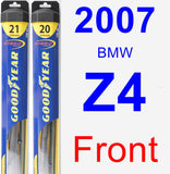 Front Wiper Blade Pack for 2007 BMW Z4 - Hybrid