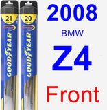 Front Wiper Blade Pack for 2008 BMW Z4 - Hybrid