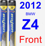 Front Wiper Blade Pack for 2012 BMW Z4 - Hybrid
