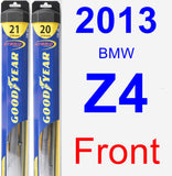 Front Wiper Blade Pack for 2013 BMW Z4 - Hybrid