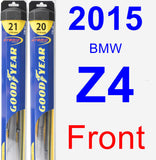 Front Wiper Blade Pack for 2015 BMW Z4 - Hybrid