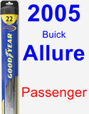 Passenger Wiper Blade for 2005 Buick Allure - Hybrid
