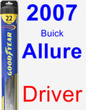 Driver Wiper Blade for 2007 Buick Allure - Hybrid