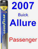 Passenger Wiper Blade for 2007 Buick Allure - Hybrid