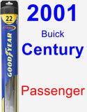 Passenger Wiper Blade for 2001 Buick Century - Hybrid
