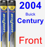 Front Wiper Blade Pack for 2004 Buick Century - Hybrid