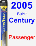 Passenger Wiper Blade for 2005 Buick Century - Hybrid