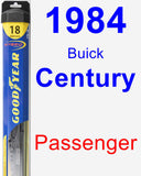 Passenger Wiper Blade for 1984 Buick Century - Hybrid