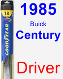 Driver Wiper Blade for 1985 Buick Century - Hybrid