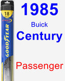 Passenger Wiper Blade for 1985 Buick Century - Hybrid