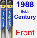 Front Wiper Blade Pack for 1988 Buick Century - Hybrid