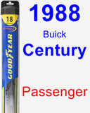 Passenger Wiper Blade for 1988 Buick Century - Hybrid
