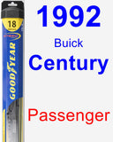 Passenger Wiper Blade for 1992 Buick Century - Hybrid