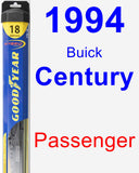 Passenger Wiper Blade for 1994 Buick Century - Hybrid