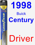 Driver Wiper Blade for 1998 Buick Century - Hybrid