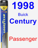 Passenger Wiper Blade for 1998 Buick Century - Hybrid