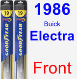 Front Wiper Blade Pack for 1986 Buick Electra - Hybrid