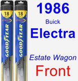 Front Wiper Blade Pack for 1986 Buick Electra - Hybrid
