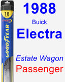 Passenger Wiper Blade for 1988 Buick Electra - Hybrid
