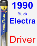 Driver Wiper Blade for 1990 Buick Electra - Hybrid