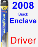 Driver Wiper Blade for 2008 Buick Enclave - Hybrid