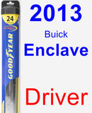 Driver Wiper Blade for 2013 Buick Enclave - Hybrid