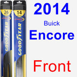 Front Wiper Blade Pack for 2014 Buick Encore - Hybrid