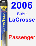 Passenger Wiper Blade for 2006 Buick LaCrosse - Hybrid